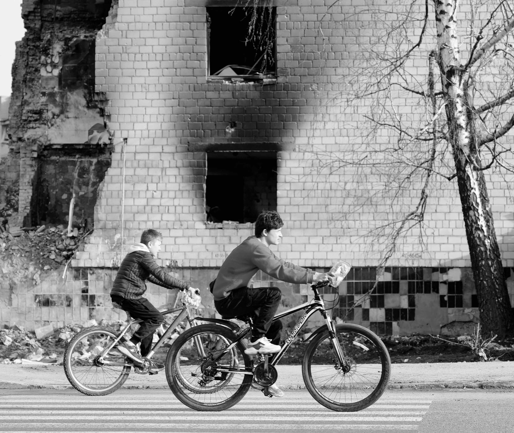 Destruction. Close to Kyiv.