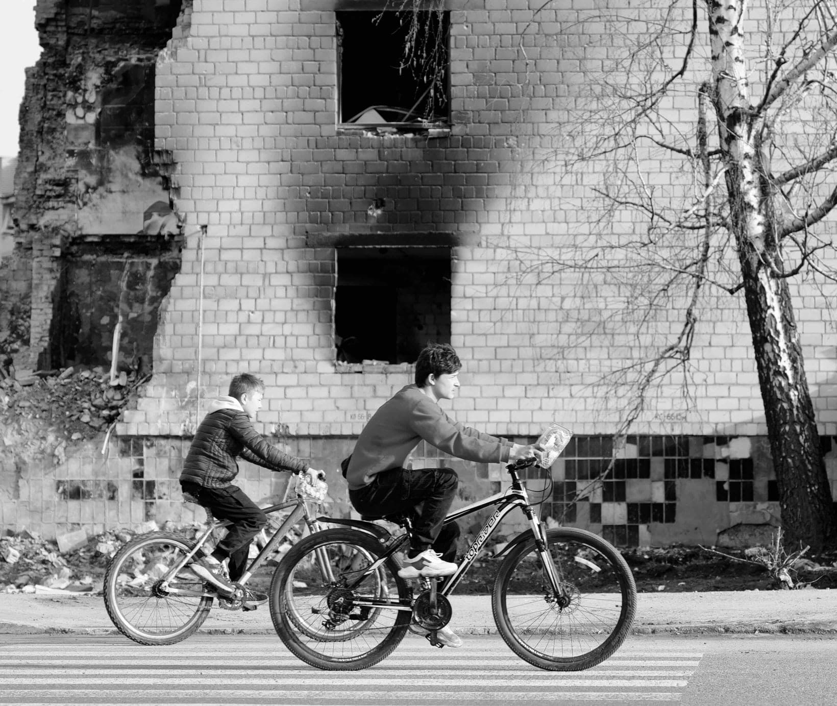 Destruction. Close to Kyiv.